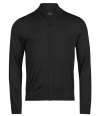 T6012 6012 Tee Jays Knitted Full Zip Sweater Black colour image